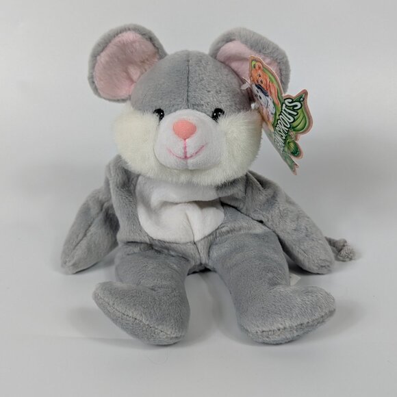 Vintage 90s Great American Fun Beansprouts "Squeaky" Beanbag Mouse Plush Doll - Picture 1 of 8
